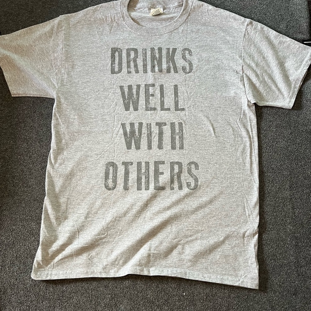 Fruit of the Loom Light Gray Graphic Men's T-Shirt